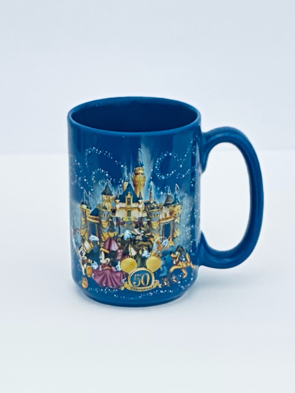Disneyland 50th Anniversary Coffee Mug 3D Castle Disney Characters